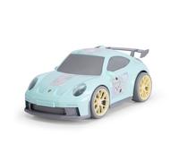 Dickie Toys ABC Porsche 911 GT3 Cozy Chris Car (27 cm) - Large Toy Car from 1 Year with Freewheel & Cute Stickers, Toy for Babies and Children from 12 Months