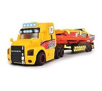 Dickie Toys City Trailer Truck Sea Race Light And Sound 41 Cm Golden