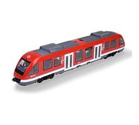 Dickie Toys - City Train (Red) - Toy Train (45 cm) on Wheels with Doors and Roof for Opening, Railway for Children from 3 Years