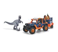 Dickie Toys - Dino Commander (40 cm) - Toy Car Jeepster Commander including Trailer with Figure Plus 2 Dinosaurs - Toy for Children from 3 Years