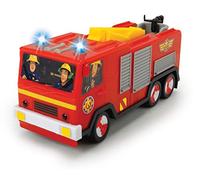 Dickie Toys Fireman Sam RC Jupiter Age 3+ with 2-Channel Radio Control, 2.4 GHz, Full Driving & Steering Function, Top Light, USB Charging Function, Red, 203094003