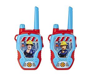 Dickie Toys Fireman Sam Walkie Talkies - 2 Radios Specially Designed for Children Aged 4+ Up to 100m Range Toy Radios