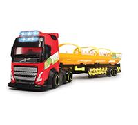 Dickie Toys Heavy Load Truck - Heavy Truck, Large Truck with Trailer and Wind Turbine with Light and Sound, Toy for Children from 3 Years