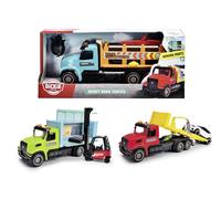 Dickie Toys - Heavy Road Truck (22 cm) - 1 Volvo VHD 300 Toy Car with Friction (Wood Transporter, Tow Set or Container Transporter), Car Toy for Children from 3 Years, 3 Assorted Designs