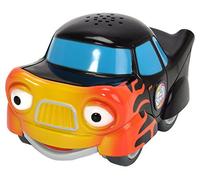 Dickie Toys - Heroes of the City, Tobi Turbo, the Racing Car with Light, Original Songs, Sounds and Freewheel Function, Includes Trading Card with Secret Code