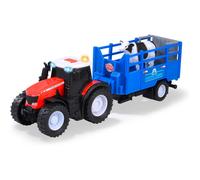 Dickie Toys Massey Ferguson Animal Trailer With Lights & Sound