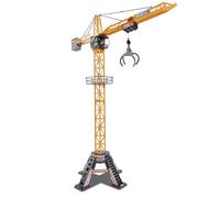 Dickie Toys - Mega Crane (120 cm) - extra large toy crane for children aged 3 - 5 years, with remote control, winch, grab arm, 350° swivel, remote-controlled crane, 6X1.5V R6 (AA) battery (required)