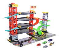 Dickie Toys Parkin g Garage - Multicolor Parking Garage for Kids with 5 Model Vehicles