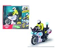 Dickie Toys Portuguese Police Moto (PSP) 17 cm with Figure, Mechanism with Friction, Light and Sound, From 3 Years (203712018027)