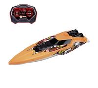 Dickie Toys - RC Boat Sea Hawk - Remote Controlled Boat from 6 Years for Pool or Lake with Protection Function and Turbo Boost, Toy Motor Boat for Children with 2.4 GHz Remote Control, 33 cm, Max. 4