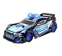 Dickie Toys - RC Police Interceptor - with Radio Remote Control (2.4 GHz; 9 km/h) for Children from 6 Years, Remote Controlled Police Car (22 cm) with Spectacular Light and Sound System Including