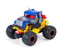 Dickie Toys - Sharp Eagle Monster Truck from 3 Years (18 cm) - Mack Trucks as Monster Truck with Cool Light & Sound, Toy Car for Children with Friction and Rubber Tyres, Includes Batteries