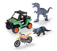 Dickie Toys - Spielzeugautos Dino Explorer - Dinosaurier Spielzeug mit 2 Fahrzeu