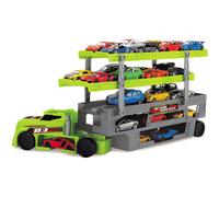 Dickie Toys Stack and Store Car Transporter with Space for 36 Vehicles Green