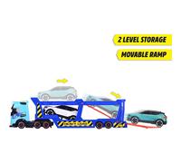 Dickie Toys Car Transporter Trailer Light And Sound Truck 40 Cm Blue Kids