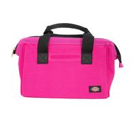Dickies 12-Inch Durable Canvas Work Bag for Painters Carpenters and Builders Heavy-Duty Zipper Reinforced Handles Pink (57148)