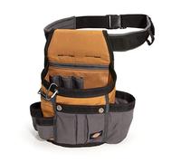 Dickies 8-Pocket Padded Tool Belt/Utility Pouch, Adjustable 3-Inch Belt, Durable Canvas Construction, Tan/Grey