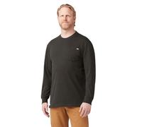 Dickies Big and Tall Men's Long Sleeve Heavyweight Crew Neck, Chocolate Brown, L Tall