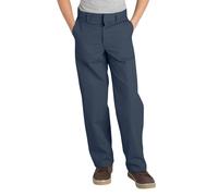 Dickies Big Boys' Flex Waist Flat Front Pant Dark Navy 16 Husky