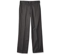 Dickies Boy's Big Flex Waist Flat Front Pants Charcoal 10 Husky