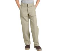 Dickies Boy's Big Flex Waist Flat Front Pants Desert Sand 10 Husky