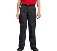 Dickies - Boys KP0123 Flexwaist Flat Front Pant, 16 Husky, Black