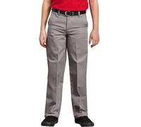 Dickies Boy's Little Flex Waist Flat Front Pants Silver 4