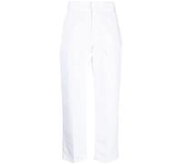 Dickies Construct cropped press-crease trousers - White 24-26-28