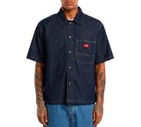 Dickies - Denim shirt - Denim Shirt SS Rinsed for Men - Size M - Blue Blue M