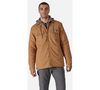 Dickies Duck Hooded Shirt Jacket Water Repellent Quilted Cotton Workwear