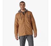Dickies DUCK Mens Hooded Jacket Brown Cotton - Size X-Large
