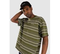 Dickies East Liberty Stripe Short Sleeve T-shirt Green L Man
