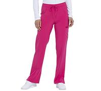 Dickies EDS Essentials Scrubs for Women, Drawstring Cargo Scrub Pants with Four-Way Stretch and Moisture Wicking DK010, Hot Pink, Large