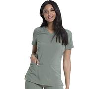 Dickies EDS Essentials V-Neck Scrub Top, DK615, XL, Olive