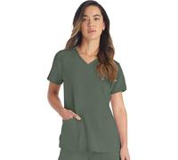 Dickies EDS Essentials V-Neck Scrub Top, DK615, XL, Olive