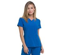 Dickies EDS Essentials Women's V-Neck Solid Scrub Top X-Large Royal