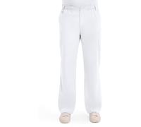 Dickies EDS Signature Men Scrubs Pant Zip Fly Pull-On 81006, White, X-Large