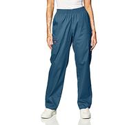 Dickies EDS Signature Scrubs for Women, Elastic Waist Pull-On Cargo Pants for Women in Soft Brushed Poplin 86106, Caribbean Blue, Large
