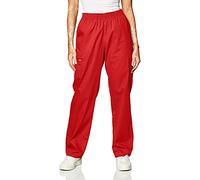 Dickies EDS Signature Scrubs for Women, Elastic Waist Pull-On Cargo Pants for Women in Soft Brushed Poplin 86106, Red, X-S Petite