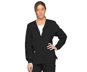 Dickies EDS Signature Scrubs for Women, Snap Front Scrub Jacket in Soft Brushed Poplin 86306