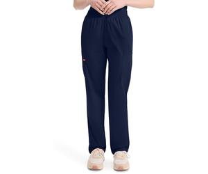 Dickies EDS Signature Women Scrubs Pant Natural Rise Tapered Leg Pull-on 86106, Navy, 4X-Large