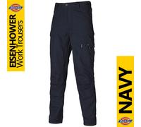 (30W x Regular, Navy Blue) Dickies Eisenhower Work Trousers (Regular) / Mens Workwear