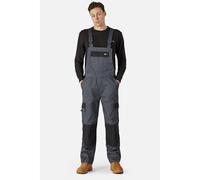 Dickies Everyday Bib and Brace Mens Grey Work Overall Cotton - Size Small