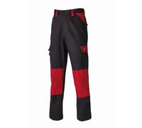 Dickies ED24/7R BRR 40 Everyday Trousers -Black/Red ,UK- 40R , DE- 56