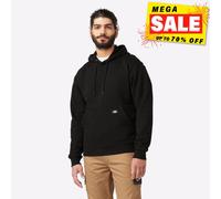 Dickies, Men's, MIDWEIGHT PULLOVER FLEECE HOODIE REGULAR, BLACK, 3XL
