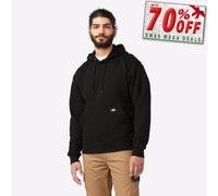 Dickies, Men's, MIDWEIGHT PULLOVER FLEECE HOODIE REGULAR, BLACK, 3XL