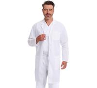 Dickies Everyday Unisex 40 Inch Lab Coat - White - 5X-Large