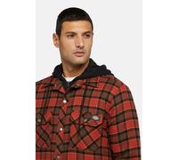 Dickies Fleece Hooded Flannel Shirt Size XXL Red 42643-79766-07