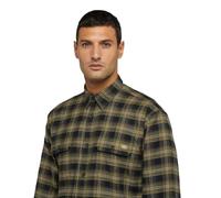 Dickies Men's Flex Flannel LS Shirt Relaxed, Sphagnum, M
