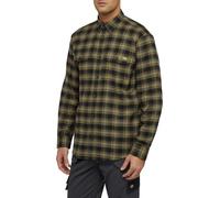 Dickies Men's Flex Flannel LS Shirt Relaxed, Sphagnum, M